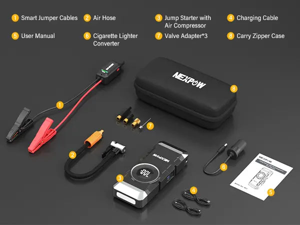 Car Battery Jump Starter 2000A Peak