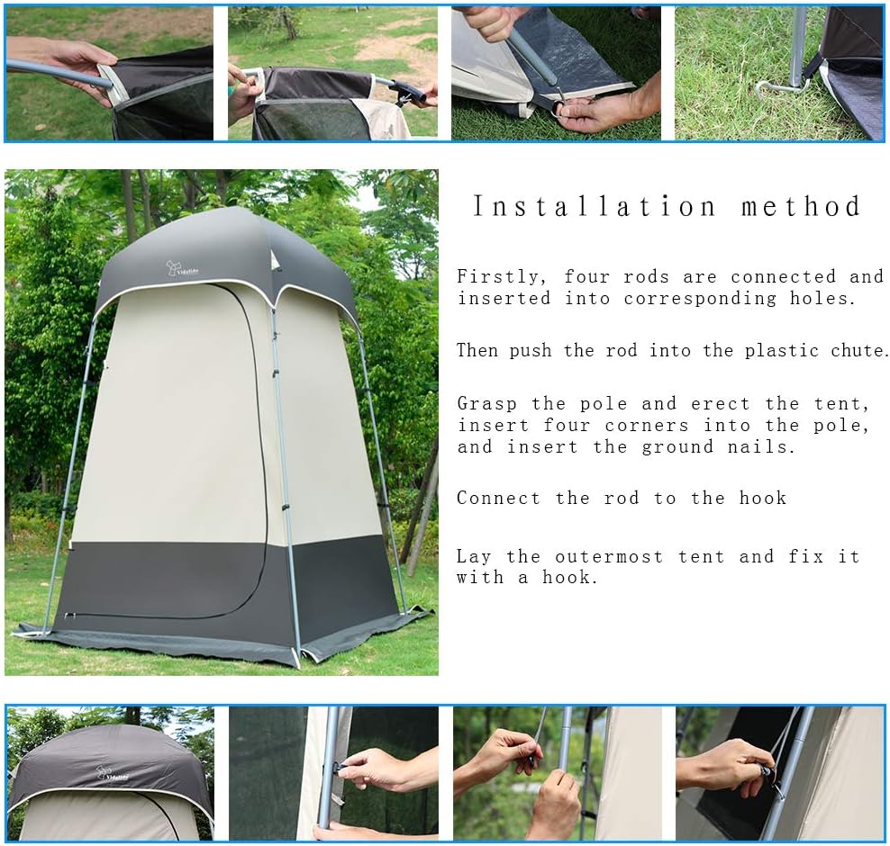 Outdoor Shower Tent Changing Room Privacy Portable Camping Shelters